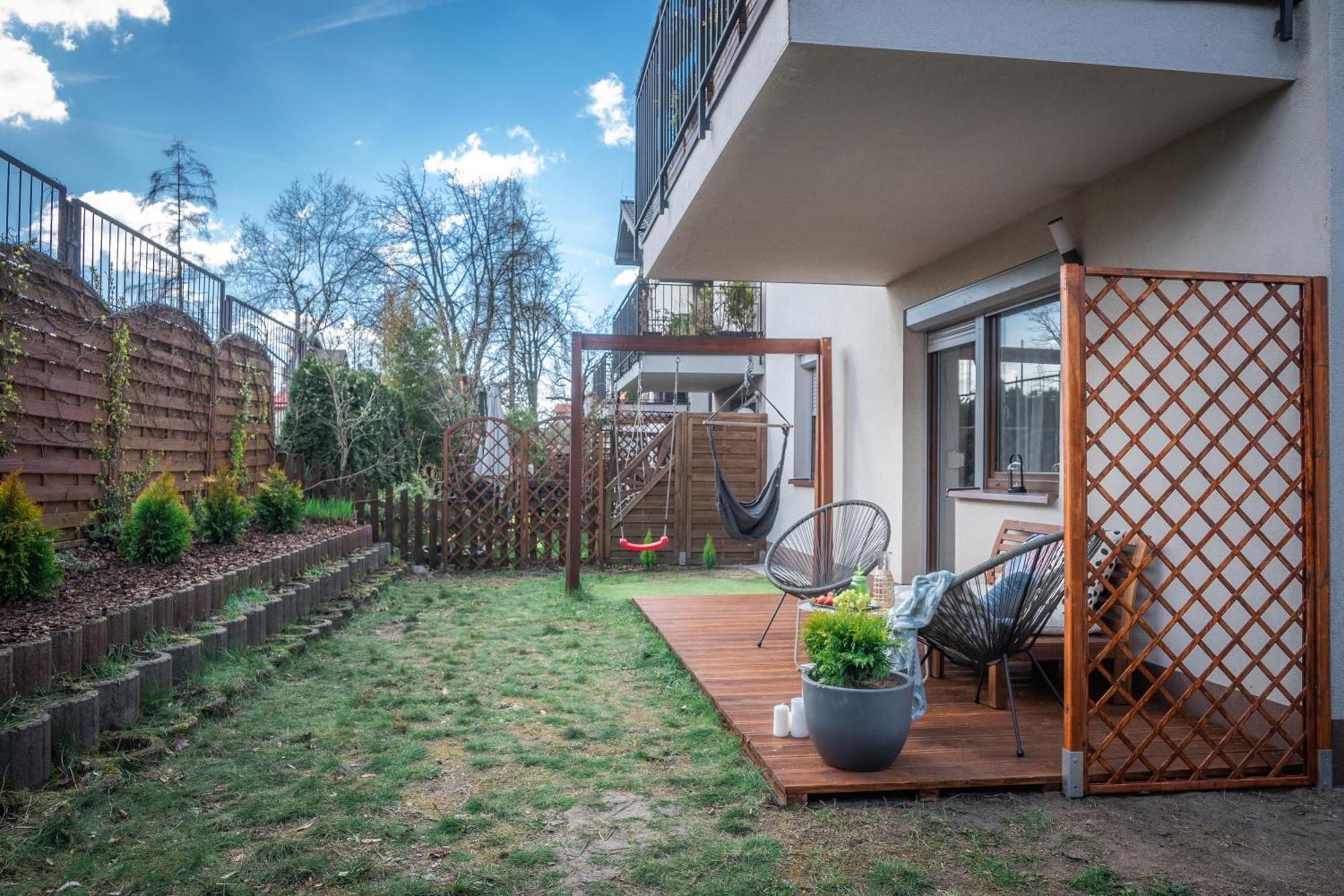 Malinowelove Aircon, 3 Rooms, Parking, Ogrod Krasków Exteriör bild